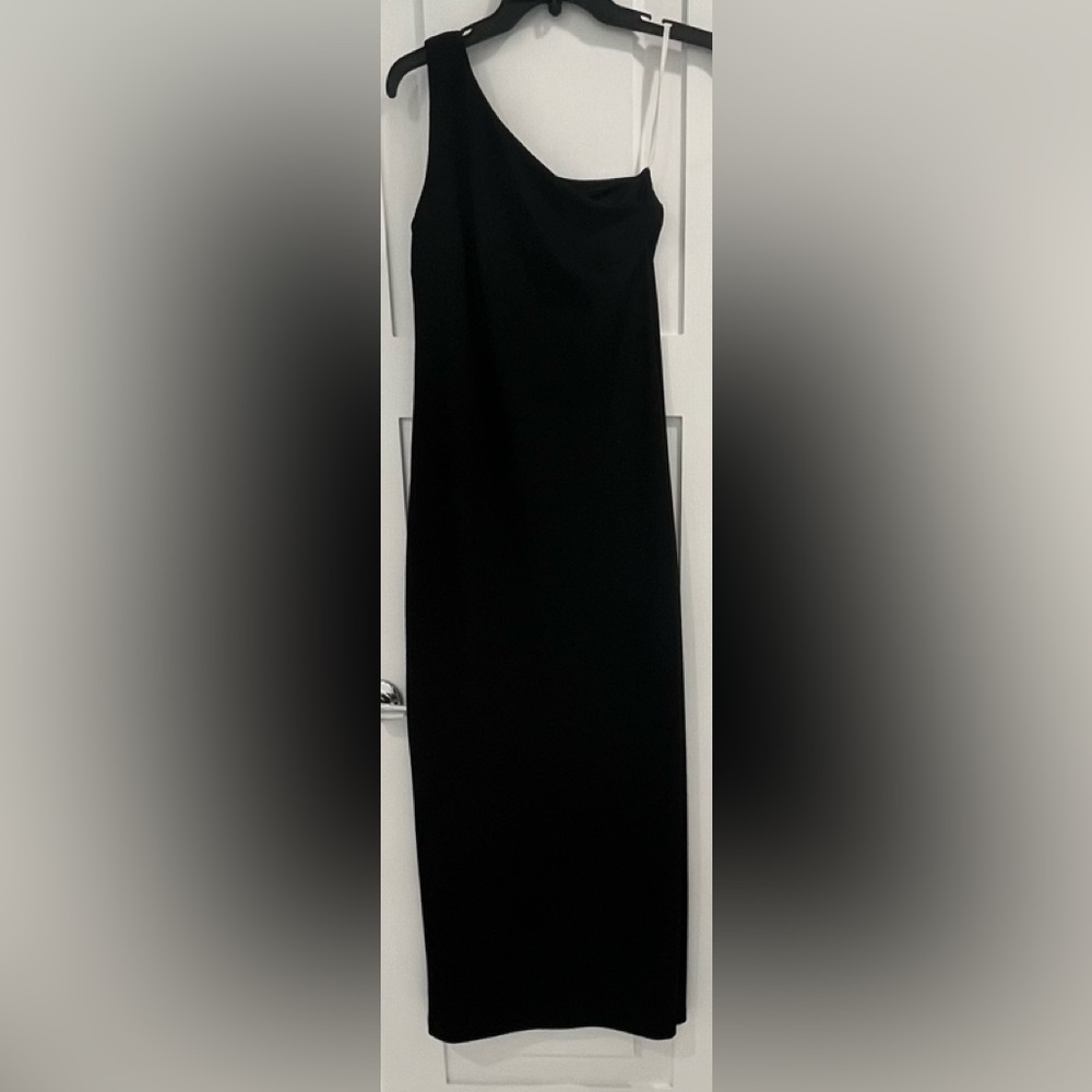 Boston Proper Black One-Shoulder Dress, Size XXS